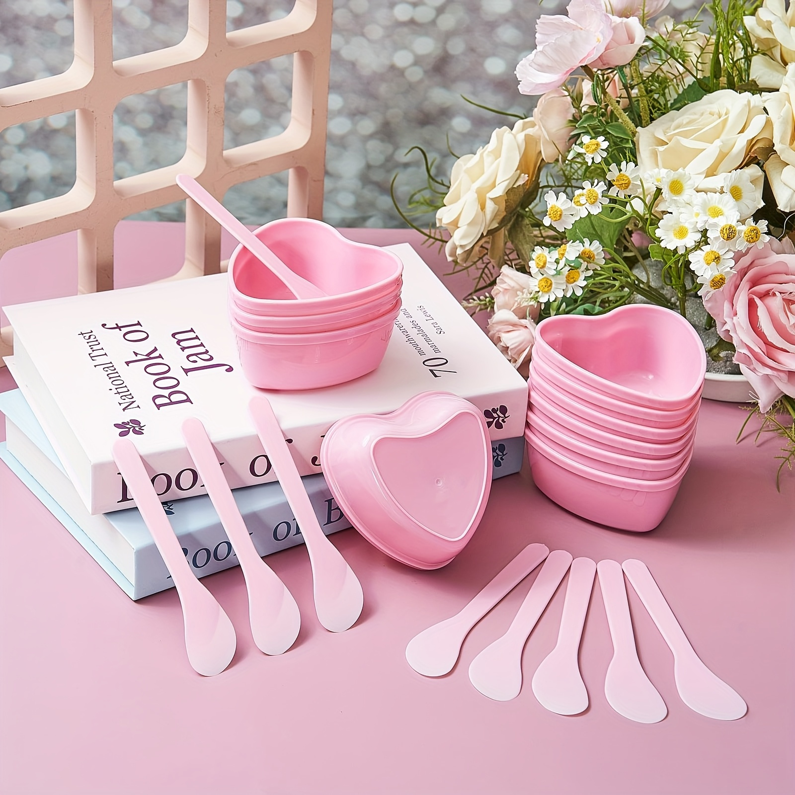 Skincare Indonesia - 6-piece Pink Heart Shaped Facial Mask
