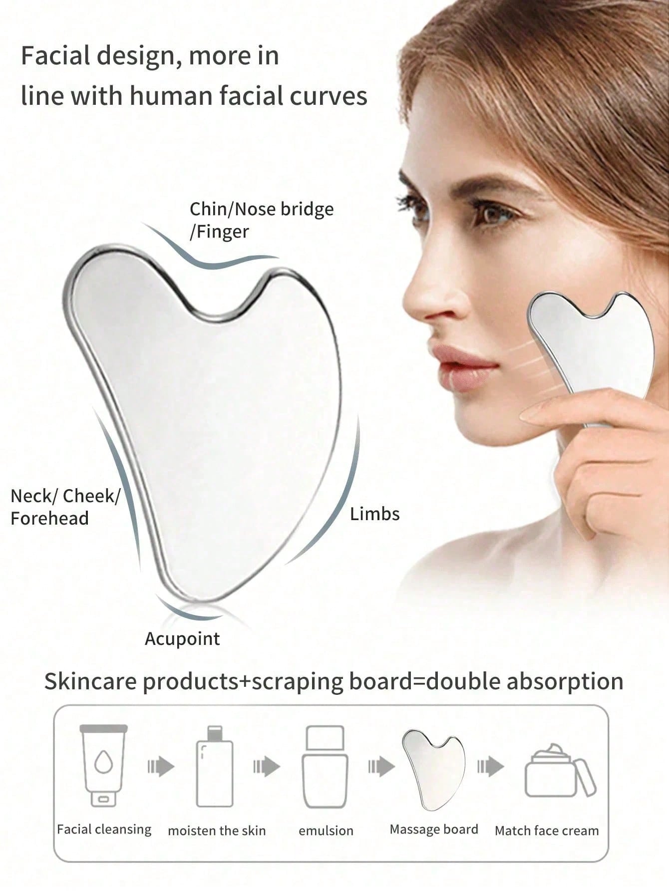 Heart-shaped Stainless Steel G - Skincare Indonesia incelemesi ve fiyatı