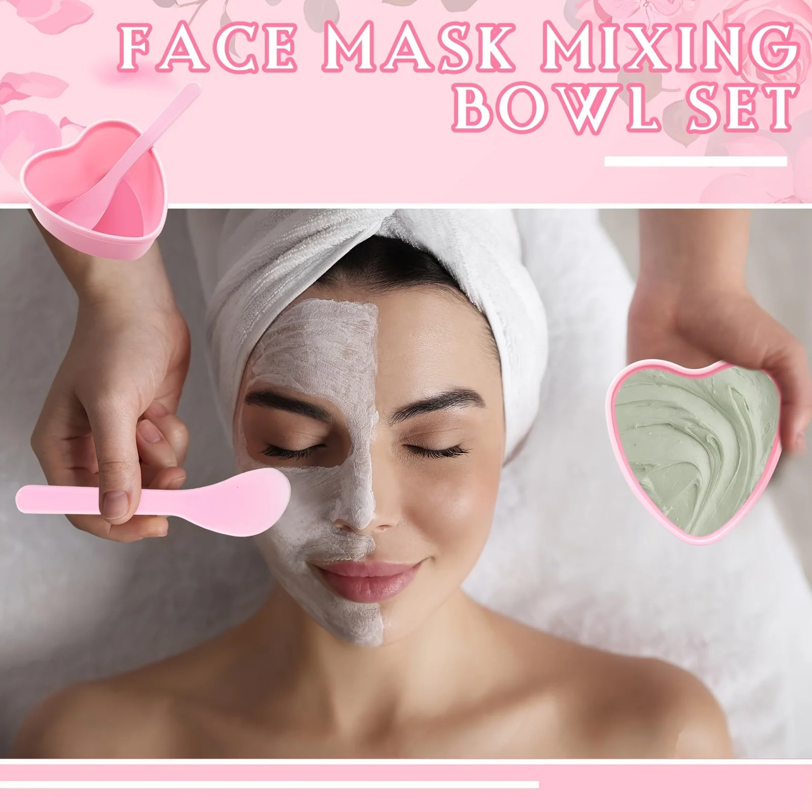 6-piece Pink Heart Shaped Faci - Skincare Indonesia incelemesi ve fiyatı