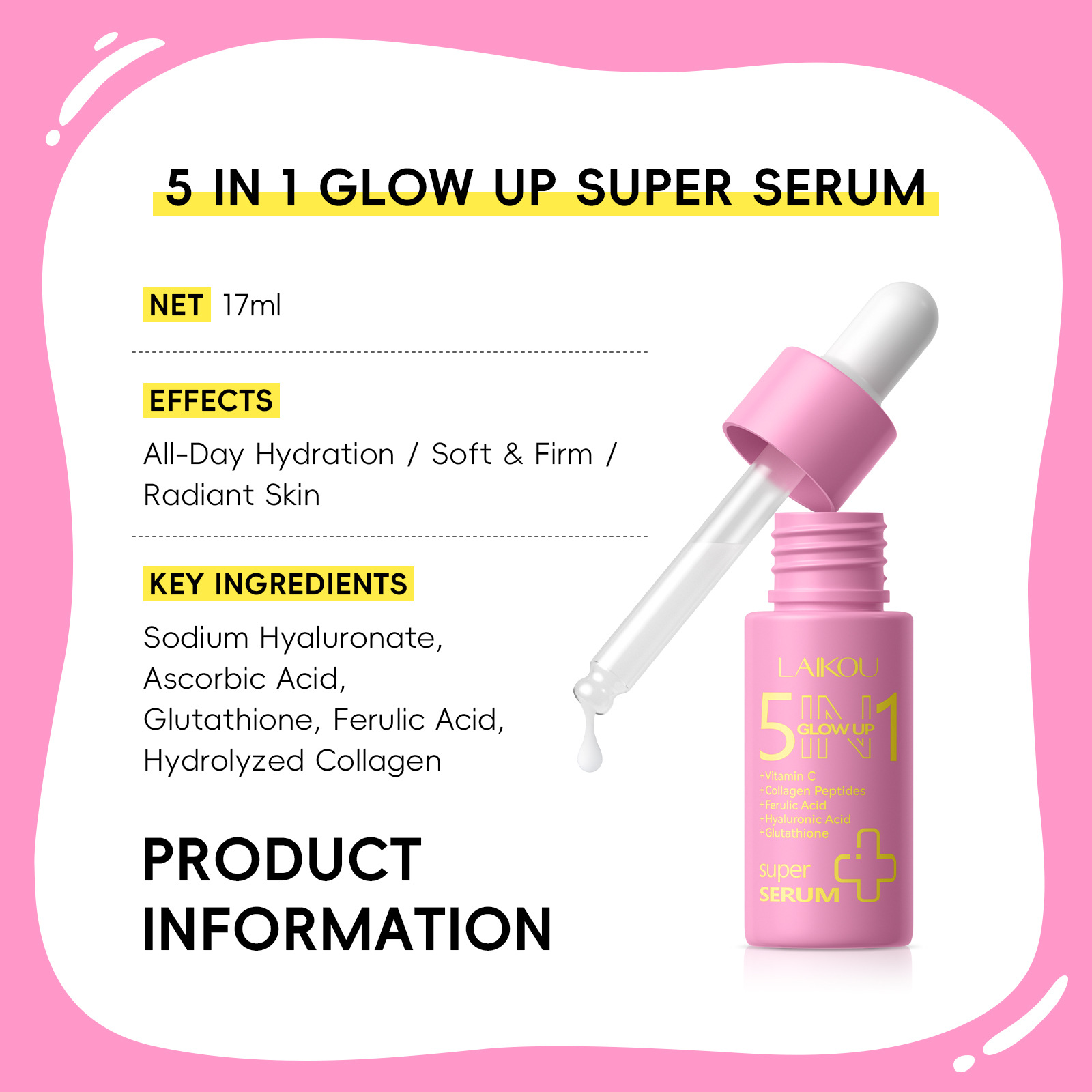 LAIKOU 17ml Multi Peptide Face - Ferulic Acid Serum incelemesi ve fiyatı